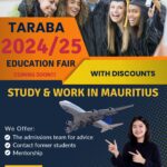 Blue And Yellow Modern College Fair 2023 Flyer